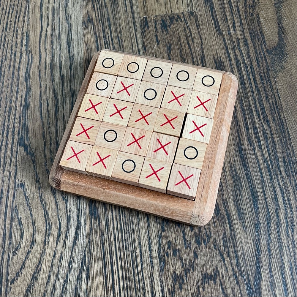 Wooden Tic Tac Toe Game